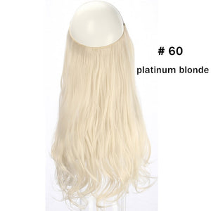 Aplique Tiara Fio Invisível Cabelo Orgânico Fácil De Usar Igual Humano