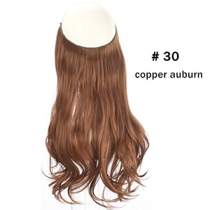 Aplique Tiara Fio Invisível Cabelo Orgânico Fácil De Usar Igual Humano