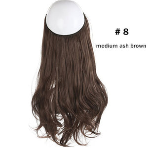 Aplique Tiara Fio Invisível Cabelo Orgânico Fácil De Usar Igual Humano