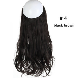Aplique Tiara Fio Invisível Cabelo Orgânico Fácil De Usar Igual Humano