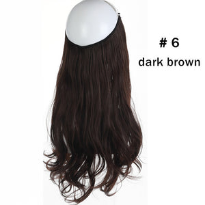 Aplique Tiara Fio Invisível Cabelo Orgânico Fácil De Usar Igual Humano