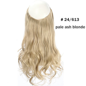 Aplique Tiara Fio Invisível Cabelo Orgânico Fácil De Usar Igual Humano