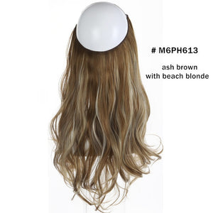 Aplique Tiara Fio Invisível Cabelo Orgânico Fácil De Usar Igual Humano