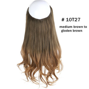 Aplique Tiara Fio Invisível Cabelo Orgânico Fácil De Usar Igual Humano