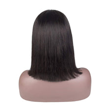 Carregar imagem no visualizador da galeria, Peruca Front Lace Preta Curta Lisa 40 Cm 250 Gramas -  Cabelo humano