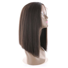Carregar imagem no visualizador da galeria, Perucas de Cabelo Orgânico Ombre Preto Loira / Preto Vermelha