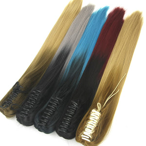 Rabo de Cavalo com piranha Orgânico ombre hair colorido