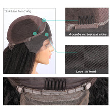 Carregar imagem no visualizador da galeria, Peruca Front Lace Cacheada Afro 250 Gramas 70 cm - Cabelo Humano