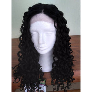 Peruca Front Lace Cacheada Orgânica Repartição Livre Ombre