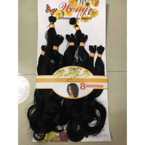 Cabelo Orgânico Humano Liso Ondulado 70cm 260 Gramas 8 Telas
