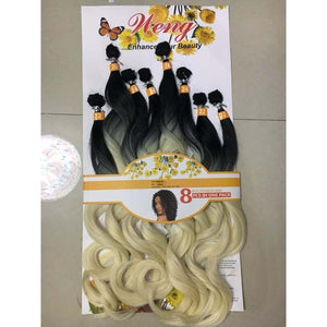 Cabelo Orgânico Humano Liso Ondulado 70cm 260 Gramas 8 Telas
