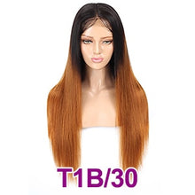 Carregar imagem no visualizador da galeria, Peruca Front lace Ombre Hair Várias cores 70 centimetros 250 Gramas - Cabelo Humano