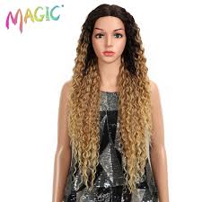Peruca Cacheada Afro Raiz Preta C/Ombre Mel 250 Gramas 80 Centímetros - Orgânica