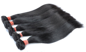 Cabelo Humano Preto 1 Tela Preto Liso