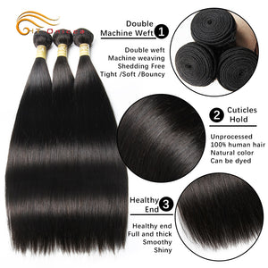 Cabelo Humano Preto 1 Tela Preto Liso