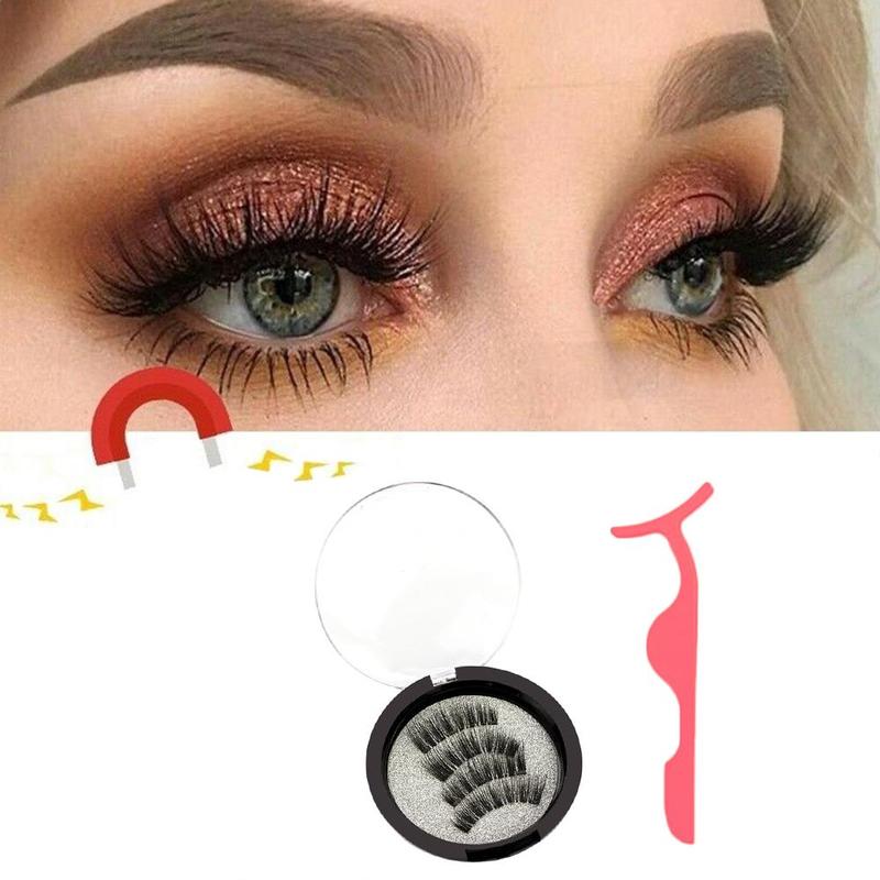 Cílios Magnéticos 25mm 3D Longa duração Fácil Aplicação Natural.