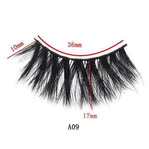 Cílios Postiços 3 Pares 3D Natural 17mm Longa duração