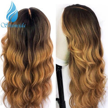Carregar imagem no visualizador da galeria, Peruca Front Lace Castanho/Ombre Hair - Cabelo Humano